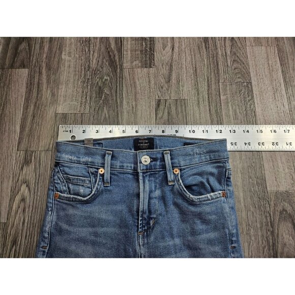 Citizens Of Humanity Women Size 23 Rocket Crop High Rise Skinny Distressed Jeans - Picture 11 of 15